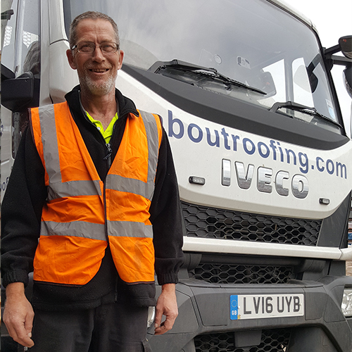 HGV Driver Gary at About Roofing Supplies