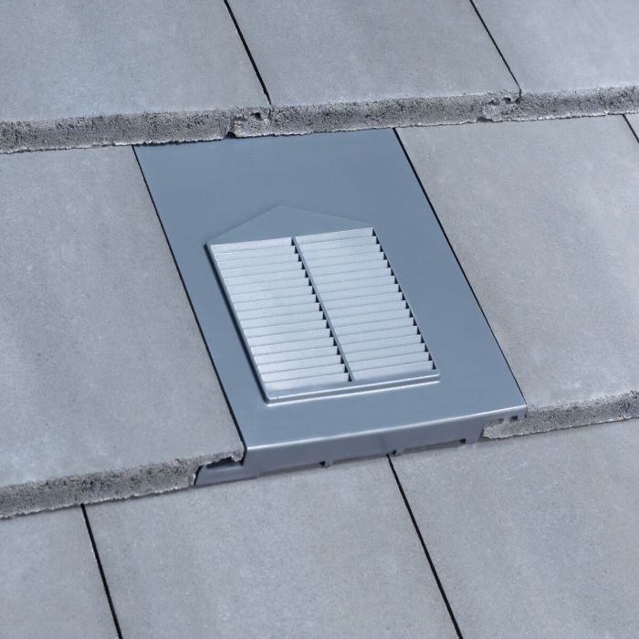 Redland Mini StonewoldGrey Granular Roof Tile Vent To Fit Marley Modern 