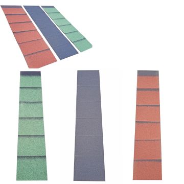 ARS Hip & Ridge Strip For Roof Felt Shingles 9 l/m Black / Green / Red - from About Roofing Supplies Limited