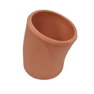 Clay 150mm 15 degree Plain Ended Drainage Bend Hepworth SuperSleve 150 SB4/2