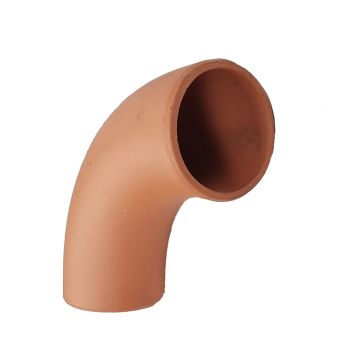 Clay 150mm 90 degree Plain Ended Drainage Bend Hepworth SuperSleve 150 SB1/2