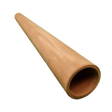 Clay 100mm x 1.6m Plain Ended Drainage Pipe Hepworth SuperSleve House Drain SP1 