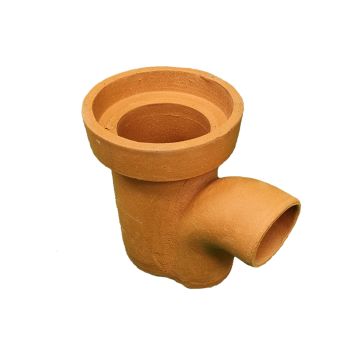 Clay 150mm Round Drainage Gully Flat Bottom Thin Wall 100mm P Plain Ended Outlet 