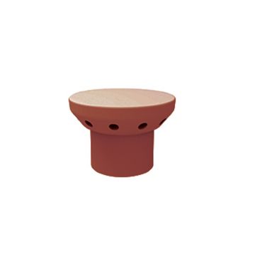 Clay Pepperpot Chimney Flue Roof Terminal 185mm / 205mm Spigot Red / Buff / Blue Black / Glazed - from About Roofing Supplies Limited