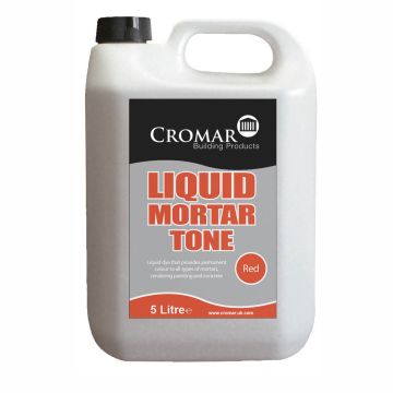 Cromar Cement & Mortar Liquid Mortar Tone Red 1 litre / 5 litre - from About Roofing Supplies Limited