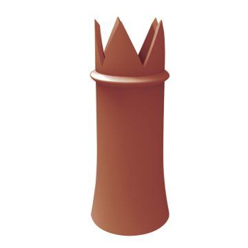 Crown Clay Chimney Pot 600mm / 750mm / 900mm Red / Buff / Blue Black / Glazed - from About Roofing Supplies Limited
