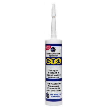 CT1 Sealant 290ml Cartridge For Both Indoor & Outdoor Use - Clear / White / Grey / Black / Brown / Silver - from About Roofing Supplies Limited