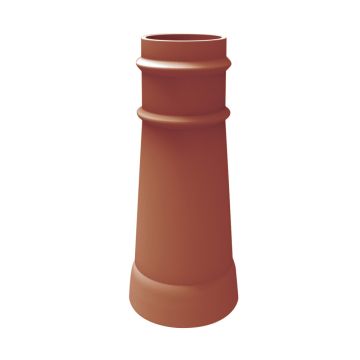 Clay Double Beaded Chimney Pot 600mm / 750mm / 900mm Red / Buff / Glazed / Blue Black - from About Roofing Supplies Limited