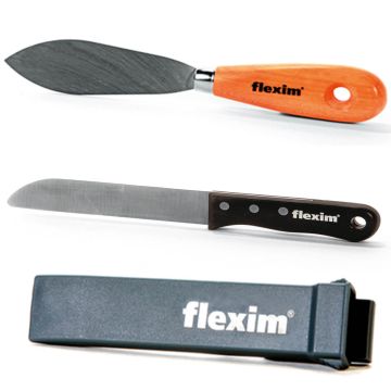  Flexim Tool Set - Putty Knife, Finishing Knife & Finishing Knife Holster  - from About Roofing Supplies Limited