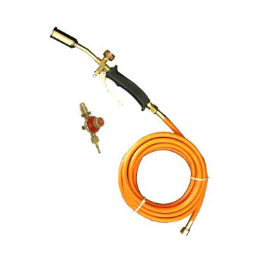 Fine Detail Gas Torch 100mm Neck 5 mtr Hose & Regulator - from About Roofing Supplies Limited
