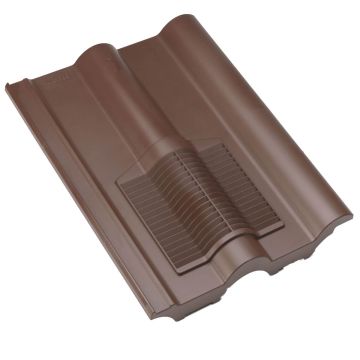 Klober Double Roman Roof Tile Vent Red / Brown / Grey / Granulated Brown / Granulated Red - from About Roofing Supplies Limited