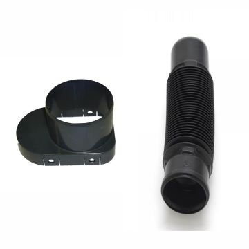 Klober Uni-Line Universal Roof Tile Vent Adaptor & Flexipipe 100mm - from About Roofing Supplies Limited