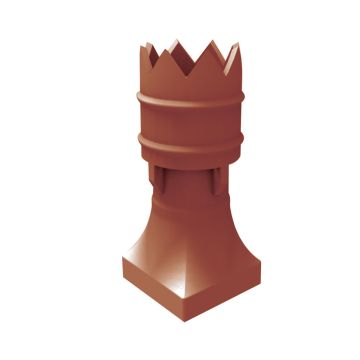 Leeds Bishop Clay Chimney Pot 600mm / 750mm / 900mm Red / Buff / Blue Black / Glazed - from About Roofing Supplies Limited