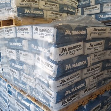 Mannok Mastergrade Cement Pallet of 60 x 25kg bags (Paper Bags) | About Roofing Supplies
