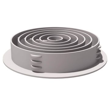 Manthorpe G700 Circular Soffit Vent White - from About Roofing Supplies Limited