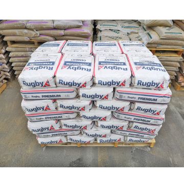 Rugby Premium Cement (Paper Bag) Pallet of 56 x 25kg Bags