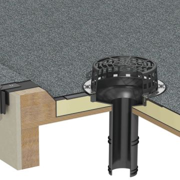 RynoDrain TPM Mechanical Fix Flange Rainwater Outlets - from About Roofing Supplies Limited