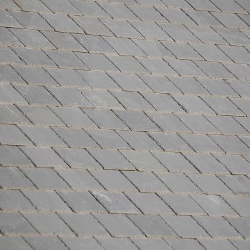 Canteverde Grey Green Preholed Brazilian Natural Slate 500mm x 250mm - from About Roofing Supplies Limited