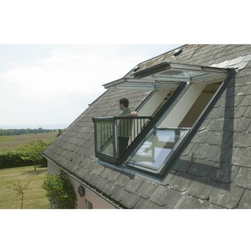 Velux GDL PK19 SKOW224 Double Cabrio Roof Balcony Window & Tile Flashing	 - from About Roofing Supplies Limited