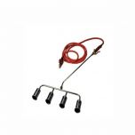 Multi Head Gas Torch Kit 4 x Heads 600mm Neck 5 mtr Hose & Regulator - from About Roofing Supplies Limited