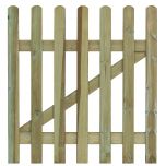 Grange Traditional 0.90mtr Round Top Palisade Gate 