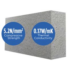 Mannok Aircrete Standard 100mm 5N/mm2 Thermal Blocks (previously Quinn Lite Standard Thermal Blocks)