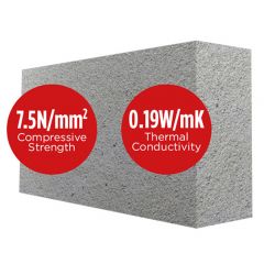 Mannok Aircrete Seven 100mm 7N/mm2 Thermal Blocks (previously Quinn Lite Seven Thermal Blocks)