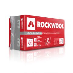 Rockwool Sound Insulation Slabs For Walls &amp; Floors 1200mm x 400mm x 100mm / 1200mm x 600mm x 100mm
