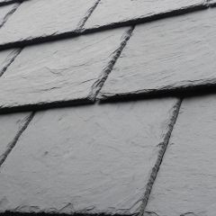 Del Carmen First 500mm x 250mm Preholed Spanish Natural Roof Slate - from About Roofing Supplies Limited