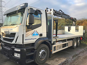 Meet the latest addition to the About Roofing Supplies lorry fleet